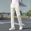 Pantalones para hombre, casual de negocios ligero, corte recto holgado, cómodos y versátiles, alta gama, talla grande, para hombres, primavera/verano 2026, para hombres jóvenes