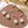 Accesorios para el Cabello Hechos a Mano con Cuentas de Perla de Imitación de Cristal Dulce de Chica Cereza DIY Pasador Pendientes Material
