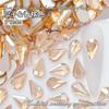 Pedras de Strass de Vidro de Cristal para Unhas, Formato de Melão 5*8mm com Base Plana, Série Deslumbrante de Decorações para Unhas, Atacado para Unhas Vestíveis