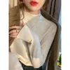 Blusa de base feminina estilo Chanel 2026 novo tricô de primavera e outono blusa de gola média suéter de gola alta média outono e inverno
