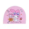 Gorros de Natación de Tela para Niños, Unisex, Impermeables, Cómodos, Protectores de Oídos, Estampados de Dibujos Animados Lindos, Venta al por Mayor