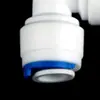 Codo de conexión rápida de tubería PE conexión rápida tubería de agua tipo L bidireccional 4040 para tapón ángulo de 90 grados conector de purificación de agua