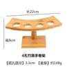 Estante para rollos de sushi de bambú, vajilla para sushi japonesa y coreana, estante para sushi en forma de rollo para hotel o restaurante, estante cilíndrico