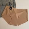 Otoño e Invierno ropa interior sin costuras para niñas ropa interior para mujer micro cepillada suave completa antibacteriana antibacteriana fondo de seda de morera calzoncillos de cintura media