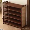Zapatero para uso doméstico, diseño de múltiples niveles para la entrada, nuevo modelo 2026, adecuado para apartamentos de alquiler, zapatero interior simple y compacto