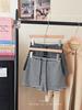 Shorts Deportivos Casuales de Bloques de Color a Rayas para Mujer Verano 2025 Delgados con Cordón Cintura Alta Adelgazantes Pierna Ancha Hot Pants Shorts