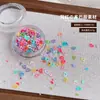 Lantejoulas Estrela Vazada Decorações para Nail Art Celebridade da Internet Dopamina DIY Feito à Mão Areia Movediça Unhas Postiças Coração Acessórios para Nail Art