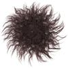 Em estoque atacado peça de peruca feminina cabelo curto cacheado peça de reposição de cabeça cabelo natural cobertura de cabelo branco fofo substituto de cabelo de espiga de milho