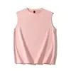 Moda de Verano para Hombre Transfronteriza Estilo Americano Retro Chaleco de Gamuza para Hombre Camiseta sin Mangas Casual Holgada Versátil