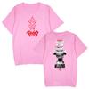 Camiseta de Verano para Pareja de Algodón Puro de Manga Corta con Hombro Caído Estilo Espada Berserk Legendario Casual Más Holgada Estilo Coreano a la Moda