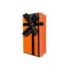 Bolsa de Regalo de Lujo Naranja Cumpleaños Creativo Llavero Exquisito Caja de Regalo Sentido ins para Novia
