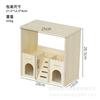 Ninho de Hamster Brinquedo de Madeira Maciça Casinha Pequena Abrigo para Urso Dourado Casa Vila de Dois Andares Túnel Brinquedo de Madeira para Hamster Paisagismo