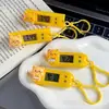 Accesorios de resina de dibujos animados colgante pequeño reloj electrónico de mano reloj electrónico para estudiante reloj cuadrado de alto valor