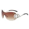 Óculos de Sol de Armação Grande Estilo Novo Transfronteiriço Personalidade Europeia e Americana Moda Y2K Óculos de Sol Excêntricos de Cobra para Mulheres