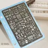 Placa de Transferencia para Uñas Estampado Encaje Estampado Leopardo Cuadros Corazón Lujo Estilo Chino Patrón Plantilla Herramienta de Sello para Uñas