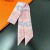 Nuevo Pañuelo Pequeño de Seda Biselado Amazon Transfronterizo Pañuelo Francés Pequeño Cinta Decorativa para Bolso Atado Souvenir Versátil para Mujeres