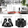 Soporte de mopa transfronterizo, acero inoxidable, estante de mopa sin taladro, clip de herramienta de almacenamiento para mopa y escoba, accesorio de baño montado en la pared