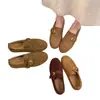 Mocasines Estilo Old Money Vintage para Mujer, Nueva Colección de Otoño, Hebilla Metálica, Tacón Oculto, Para el Trabajo, Casual, Versátiles, Estilo Birkenstock, Modernos