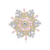 Anillo Giratorio de Copo de Nieve de Lujo de Gama Alta Nuevo 2024 Pin Fijo para Ropa Accesorios de Anillo para Traje