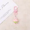 Nuevo llavero de resina de Bob Esponja accesorios para manualidades llavero lindo colgante para mochila venta al por mayor