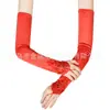 Luvas Pretas de Baile Gatsby para Mulheres Anos 1920 Luvas de Festa Únicas Luvas Combinando com Acessório de Cabeça para Vestido de Noiva