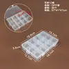 Caja de Almacenamiento de Plástico Transparente de 5 Compartimentos, 8 Compartimentos, 10 Compartimentos, 15 Compartimentos, 24 Compartimentos para Cuentas, Componentes, Joyería y Piezas