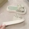 Sandalias de Estilo Hada sin Cierre para Mujer, Adecuadas para Usar con Vestidos, Nueva Moda Trendy de Verano 2025 con Lazo y Suelas Gruesas