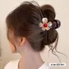 Adecuado para Mujeres con Cabello Grueso, Pinza de Garra para Cola de Caballo Alta con Forma de Flor, Estilo de Gama Alta, Nuevo Modelo 2026, Pinza para el Cabello para la Parte Trasera de la Cabeza, Pinza de Tiburón