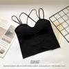 2022 Primavera y Verano Nuevo Hielo Seda Hermosa Espalda Envuelta Pecho Estilo Francés con Almohadilla para el Pecho Chica Caliente Ropa Exterior Tubo Interior Superior Ropa Interior