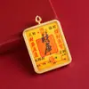 2026 Novo Modelo Casa do Tesouro Thangka Estilo Étnico Pingente Thangka com Caractere da Fortuna Pingente Quadrado para Atrair Riqueza e Bênçãos