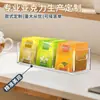 Caja de almacenamiento de bolsitas de té de acrílico con compartimentos, caja de exhibición de café para oficina, caja de almacenamiento pequeña transparente para bolsitas de té de escritorio, venta al por mayor