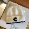 Gorro de Lana para Mujer, Gorro de Punto Versátil para Otoño e Invierno, Circunferencia de Cabeza Grande, Que Muestra la Cara, Peluche Pequeño, Cálido, Protección para los Oídos, Gorra, Gorro para el Frío