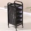 Carrito de Herramientas de Peluquería Carrito de Herramientas para Salón Carrito de Belleza Carro de Mano Carrito de Cinco Niveles para Barbería