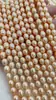 Pérolas de água doce naturais 7-8MM alto brilho formato de arroz furo reto contas DIY colar produtos semiacabados de pérola de água doce atacado