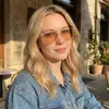 Nuevas Gafas de Sol Europeas y Americanas Transfronterizas 2025 para Mujer, Gafas de Cara Redonda de Alta Gama, Gafas de Sol de Moda para Hombre para Conducir Anti-UV