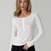 Nueva Camiseta Básica de Manga Larga con Cuello Redondo, Moderna y Elegante, Estilosa y Versátil para el Trabajo, Casual y Sencilla, Nueva Colección Primavera/Verano 2026