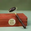 Rodillo Masajeador Facial de Palosanto Pluma de Punto Barra Facial Encaje Piel Más Firme Madera Maciza