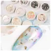 Estilo Japonés Colorido Perla Asimétrica Piedra de Concha Fragmentos de Abulón Decoraciones para Uñas Accesorios de Arte de Uñas Piezas de Concha