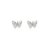 Aretes de Mariposa de Circonita Colorida Super Hada para Mujer, Aretes Dulces y Frescos, Nicho para Ir al Trabajo de Alta Gama, Joyería para Orejas de Primavera y Verano