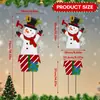Nuevo letrero de suelo navideño con diseño de cachorro Grinch, letrero impermeable para césped de fiesta al aire libre, jardín