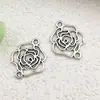 DIY acessórios de joias de liga prata antiga lua oca borboleta estrela de cinco pontas pingente pulseira colar chaveiro pingente