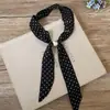 Colar Lenço de Seda com Contas Estilo Old Money Artístico Retrô Corrente de Suéter de Luxo de Nicho Ajustável Múltiplas Formas de Usar