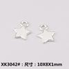 Accesorios de Joyería de Aleación DIY Estrella de Cinco Puntas Calada Estrella Sólida Colgante Pulsera Collar Ropa Aretes Colgante