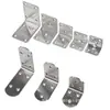 Soporte de Esquina en Forma de L de Acero Inoxidable Soporte de Fijación Conector para Esquina de Muebles Partición Engrosada de Baño Soporte para Estante
