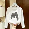 Camiseta de manga larga para niño 2026 modelo nuevo de otoño, manga larga algodón puro estampado de dibujos animados camiseta base para niños top