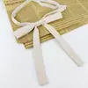 Pajarita de Color Sólido con Puntiagudos y Acentos de Plumas, Accesorios Jk, Pajarita Estilo Japonés para Estudiante Mujer, Pajarita Grande con Cordón, Estilo Uniforme Escolar