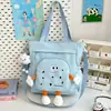 Bolso Tote Transfronterizo de Nuevo Estilo para Mujer, Bolso de Tutoría Estudiantil Estilo Ins, Bolso de Hombro Cruzado de Gran Capacidad, Bolso de Mano para Tutoría