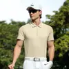 Pgm2026 Roupa de Golfe Masculina Camiseta de Manga Curta Verão Ilha Secagem Rápida Gola Top Camisa Polo
