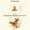 Estrela da Lua Desenho Animado Estilo Ocidental Chá da Tarde Adesivos de Parede Autoadesivos Adesivos de Decoração para Quarto de Crianças ZN3225Q