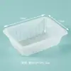 Caja Rectangular Desechable de PP Grueso con Cierre para Comida para Llevar Comida Rápida Caja Fresca Se Puede Formular Vajilla Comida Disponible